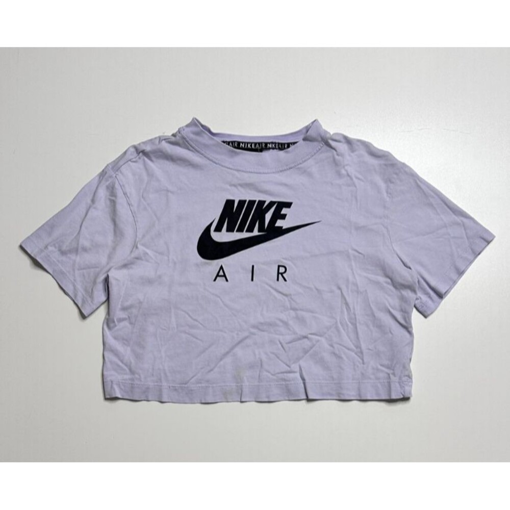 Nike Air Women’s Crop Top Light Purple Logo Size XS